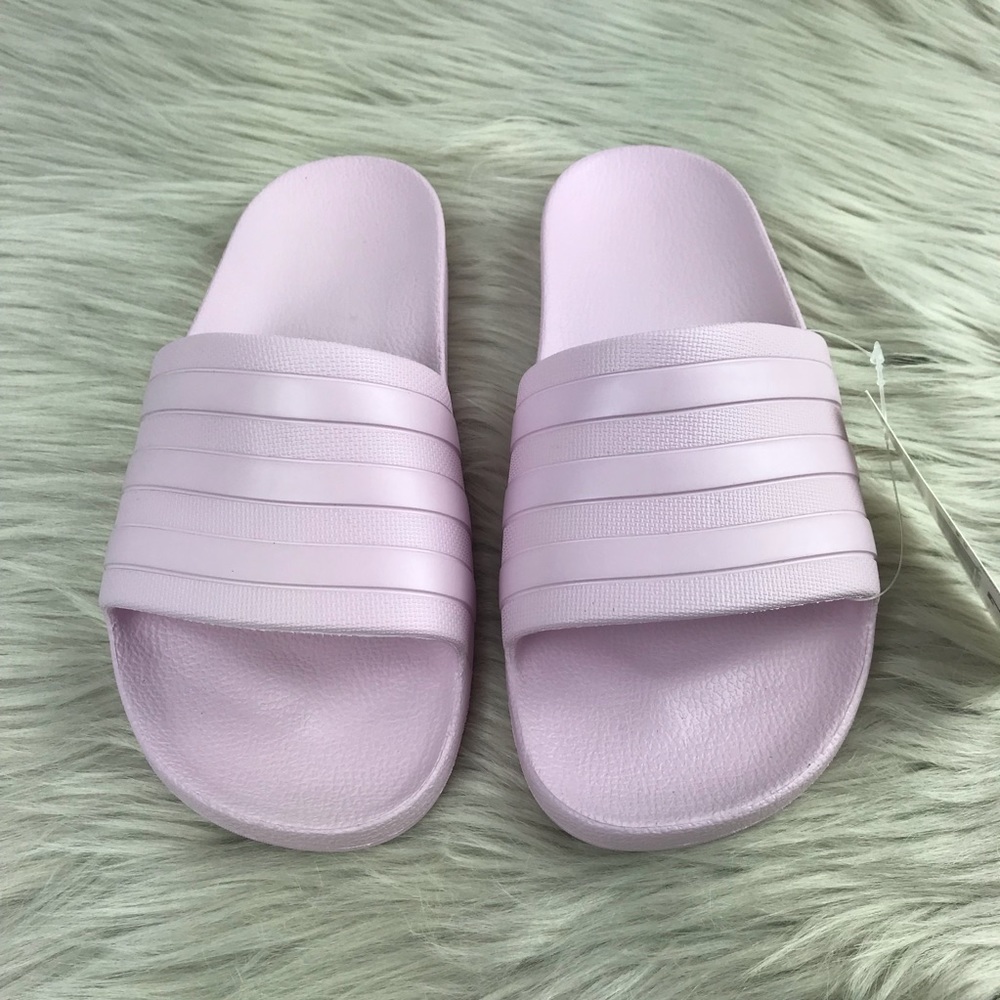 LAST PAIR! Women’s Pale Pink Adidas Slides - Picture 2 of 5